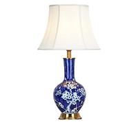 YRYRYW Lamp Ceramic Table Lamp Table Lamps,Desk Lamp Table Lamp Blue and White Porcelain Ceramic Bedroom Bedside Lamp Clubhouse Hotel DecoratNight Light Lamps Lamp Household faucets