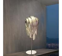 YRYRYW Lamp Silver led Lighting Floor Lamp for Living Room Table Lamp with Gold Fringe for Bedroom Aluminum Floor Light for Kitchen Floor Lamp Lamp Household faucets