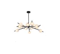 YRYRYW Lámpara de araña G9 Gold Sputnik, lámparas Colgantes de Montaje en Semi Descarga para iluminación de Cocina de Dormitorio de Comedor, latón Cepillado a Mediados de Siglo Durante la luz Negra.