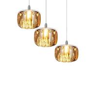 YRYRYW Lámpara de cristal creativa de la personalidad concisa, G4 Nordic Postmodern Creative Crystal, para el comedor Bar dormitorio dormitorio salón de estar sofá dúplex casa de araña y cristal amber