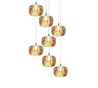 YRYRYW Lámpara de Cristal Creativa de la Personalidad Concisa, G4 Nordic Postmodern Creative Crystal Lámpara, para el Comedor Bar Dormitorio Dormitorio salón de Estar sofá dúplex araña de araña y