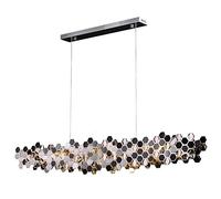 YRYRYW Lámpara de Mesa de Bar de Comedor de Plata, Plateado, lámpara de Comedor de Arte Creativo de Personalidad, lámpara de Comedor de Lujo G9 Light Luxury Silver 120 cm Household faucets