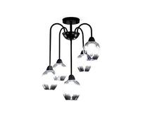 YRYRYW Lámpara de Mesa de Barra de Estudio de Dormitorio de Comedor de Sala de Estar, lámpara de lámpara de Lujo de luz nórdica e27, lámpara de araña de Combate Creativa: la Cubierta del hollín está