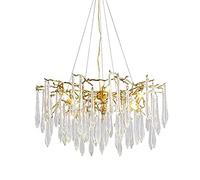 YRYRYW Ligera de iluminación de personalidad de lujo, Luz Nórdica Nordic Luxury Postmodern Crystal Chandelier, para sala de estar dormitorio de comedor de la sala de estar, araña de cristal de agua de