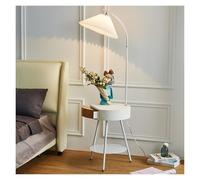 YRYRYW Light Floor Lamp with Table Floor Lamp with Table, End Table with Charging Station USB Ports, Nightstand with Drawer for Living Room, Bedroom, Apartment Floor Lamps for Living Room Light