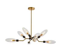 YRYRYW Living Room Home Dining Bedroom,Creative Individual Light Luxury Lamps,G9 Nordic Atmospheric Chandeliers-Transparent Color 8 Head Household faucets