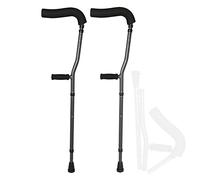 YRYRYW Muleta ergonómica para Las Axilas, muleta Plegable en Forma de F para Adultos, muleta para Las Axilas con Soporte para el Brazo, soporta hasta 286 Libras, para Adultos y con Alturas de 145 a