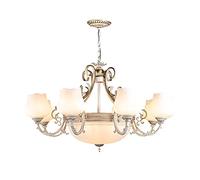 YRYRYW para el Estudio de la habitación del Comedor de la Sala de Estar, lámpara de araña Creativa de Estilo Estadounidense, araña de aleación de Zinc de Estilo e27 arroz 93 * 53 cm Household faucets