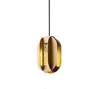 YRYRYW Personalidad Lámpara Creativa de la Cama del Dormitorio, E14 Luz nórdica Luxury Copper Cobre Pequeño Candelier, para el Comedor Mesa de Comedor del Pasillo del Lado del Lado del Comedor, Casco