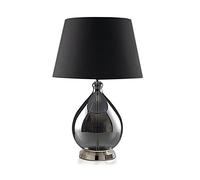 YRYRYW Telescope LED Desk Lamp Glass Bedside Table Lamp Drum-Shaped Handmade Fabric Lampshade Bedroom Desk Lamp Living Room Bedroom Bedside Table Table Lamp Reading Lamp Telescope Household faucets