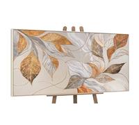 YS -Art Hermosas pinturas acrílicas pinturas acrílicas sobre lienzo con marco pintado a mano mural sala de estar moderno poderoso decoración del hogar cuadros oficina arte real 140x70 cm