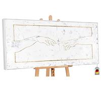 YS-Art «Michelangelo» Cuadro hecho a mano por Experience con pinturas acrílicas MJ017 (140 x 70 cm)