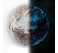 YS-Art Pintar la luz en la Oscuridad Venus | Pintura Moderna | Círculo Mural | Arte fosforescente | Pintura | Pintura acrílica Redonda KL004 (80cm)