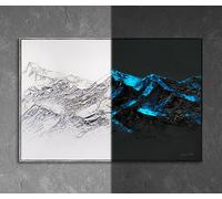 YS -Art Pintura noctilucente Pintada a mano «Belleza celestial» | Pinturas modernas | Obras de Arte | Cuadros luminosos en la oscuridad | KL007