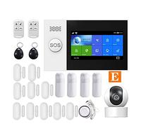 Ys pg107 Tuya Security System System Kit SmartLife App Control con la cámara IP Detector de Movimiento de marcación automática WiFi gsm Home Smart Alarm(E 15000MAH)