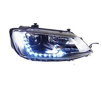YSA ASF 1 Juego Montaje Faros Delanteros Coche Led Para Jetta Para Sagitar 2012-2018 Actualización Diseño Ojo Lágrimas Lámpara De Señal De Lente Bifocal Lentes Faros Automóviles(LED Light)