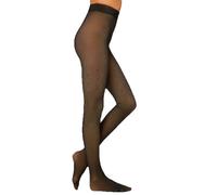YSABEL MORA 16619 - Panty Térmico Efecto Transparente Topitos 160Den Mujer Color: Negro Talla: L