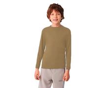 YSABEL MORA 18308 - Camiseta Niños 100% Algodón Manga Larga Semicisne Niñas Color: Camel Talla: 14 años