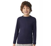 YSABEL MORA 18308 - Camiseta Niños 100% Algodón Manga Larga Semicisne Niñas Color: Marino Talla: 4 años