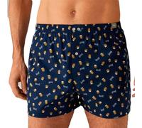 YSABEL MORA - Bóxer de Tela de algodón Natural Estampado Beer