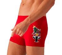 YSABEL MORA 20388 - Bóxer Navidad Reno motorizado Hombre Color: Rojo Talla: XL