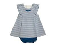 YSABEL MORA 25328 - Vestido con Braguita Bebé Marinero bebé-niños Color: Marino Talla: 9/12