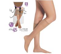YSABEL MORA - Pack 2 Medias largas Puntera Invisible 15 Denier Beige