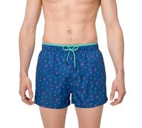 YSABEL MORA. Bañador Corto Estampado Bicicletas. Tejido Ligero De Secado Rápido con Cintura Elástica Y Cordón Ajustable. Bolsillos Funcionales para Playa O Piscina .Colección Ride.