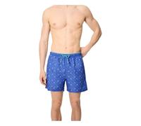 YSABEL MORA. Bañador Medio Estampado Cangrejos. Tejido Ligero de Secado Rápido con Cintura Elástica y Cordón Ajustable. Bolsillos Funcionales para Playa o Piscina .Colección Crab.