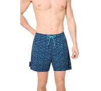 YSABEL MORA. Bañador Medio Malla Interior Antirroce Estampado Raquetas. Tejido Ligero De Secado Rápido con Cintura Elástica Y Cordón Ajustable. Bolsillos.Colección Blue.
