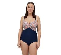 YSABEL MORA Bañador Moldeador con Aro Copa C para Moldear y Definir la Silueta con Ajuste Favorecedor y Femenino, Compresión Media y Estilo Clásico con Estampado de Flores Colección