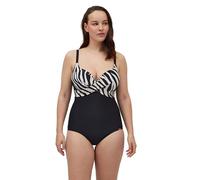 YSABEL MORA Bañador Moldeador con Aro y Detalles Animal Print para Moldear y Definir la Silueta con Comodidad y Estilo, Compresión Media, Copas B y D, Estilo Clásico y Sujeción Máxima Colección