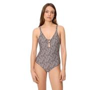 YSABEL MORA. Bañador Moldeador Estampado con Brillo Detalles Copa B. Compresión Ligera En Abdomen. Parte Superior Sin Aros con Relleno Extraíble. Tirantes Regulables. Colección Coast.
