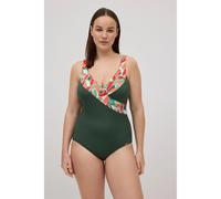Ysabel Mora - Bañador moldeador micropiqué estampado tropical copa C