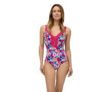 YSABEL MORA Bañador Moldeador Realza Silueta y Estiliza Figura con Compresión Media, Ideal para Playa y Piscina, Estilo Clásico con Copa B Sin Aro y Relleno, Colección Ilha da Flores