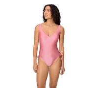 YSABEL MORA. Bañador Reductor con Brillo Rosa Copa B. Compresión en Abdomen, Parte Superior sin aro y con Relleno extraíble. Parte Inferior con Laterales Ajustables. Colección Jasmine.