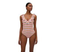 YSABEL MORA Bañador Volantes Estampado Rayas Micropiqué Comodidad y Estilo Máximo Sujeción Sin Aro Relleno Extraíble Tejido Textura Micropiqué 90% Poliamida 10% Elastano Colección