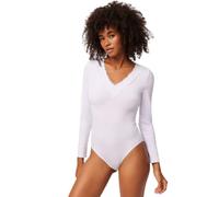 YSABEL MORA Body Térmico Manga Larga para Mujer Interior Afelpado | Cuello de pico con encaje, cierre ajustable con corchetes, calidez bajo cualquier look de invierno