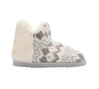 YSABEL MORA Botas de Casa Detalle Pelo Estampado Étnico Máxima Calidez y Comodidad Interior Suave y Cálido Diseño Distintivo Geométrico Ideal para Relajarte en Casa con Estilo y Protección