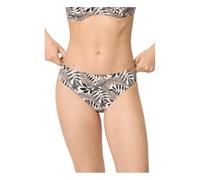 YSABEL MORA. Braga Bikini Hojas Micropiqué Negro. Braga De Bikini Mini. Tejido De Textura Micropiqué. Colección Vanila.