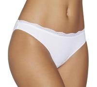 YSABEL MORA Braga Mini Cotton Nature Suavidad y Confort Costuras Invisibles Antialergénico Ajuste Ergonómico Ideal para el Día a Día Decoradas con Blonda Doble Capa de Rizo Zona Íntima