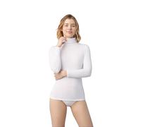 YSABEL MORA Camiseta Térmica para Mujer de Cuello Alto. Ropa Térmica de Chica con Cuello Cisne para Invierno y Frío Extremo. Térmico Interior para Deporte y Nieve. Color Blanco. Talla XL