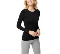 YSABEL MORA Camiseta Térmica para Mujer de Manga Larga. Térmico con Interior Afelpado para Invierno. Ropa Térmica de Frío Extremo para Deporte y Nieve. Color Negro. Talla S