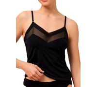YSABEL MORA - Camiseta Tirantes con Escote de Tul, Ideal para Uso Diario, Tejido Suave y Transpirable, Diseño Elegante y Versátil, Cualquier Ocasión