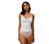 YSABEL MORA - Camiseta Tirantes Encaje Marfil, Ropa Interior Femenina, Suave y Cómoda, Ideal para Uso Diario, Detalle Elegante, Tejido Transpirable, Ajuste