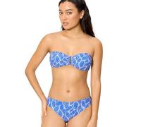YSABEL MORA. Conjunto de Bikini Bandeau Estampado. Top con Aro y Relleno Extraíble. Tirantes Desmontables y Braga Mini Cómoda y Favorecedora .Colección Shell.