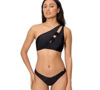YSABEL MORA. Conjunto De Bikini Top Asimétrico Y Braga Brasileña. Sin Aro con Relleno Extraíble Y Tirante Regulable. Braga En V. con Efecto Glow. Colección Coconut.