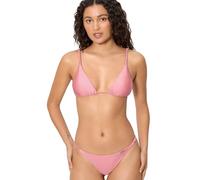YSABEL MORA. Conjunto De Bikini Top Triángulo Y Braga Brasileña con Brillo. Sin Aro Y Relleno Extraíble. Tirantes con Dos Posiciones. Anudado A La Espalda. Braga Brasileña. Colección Jasmine.