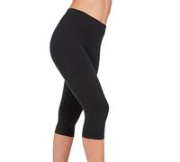 Legging mujer algodón corte pirata Ysabel Mora - Negro / M