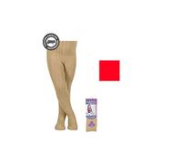 YSABEL MORA - Leotardo canalé rojo